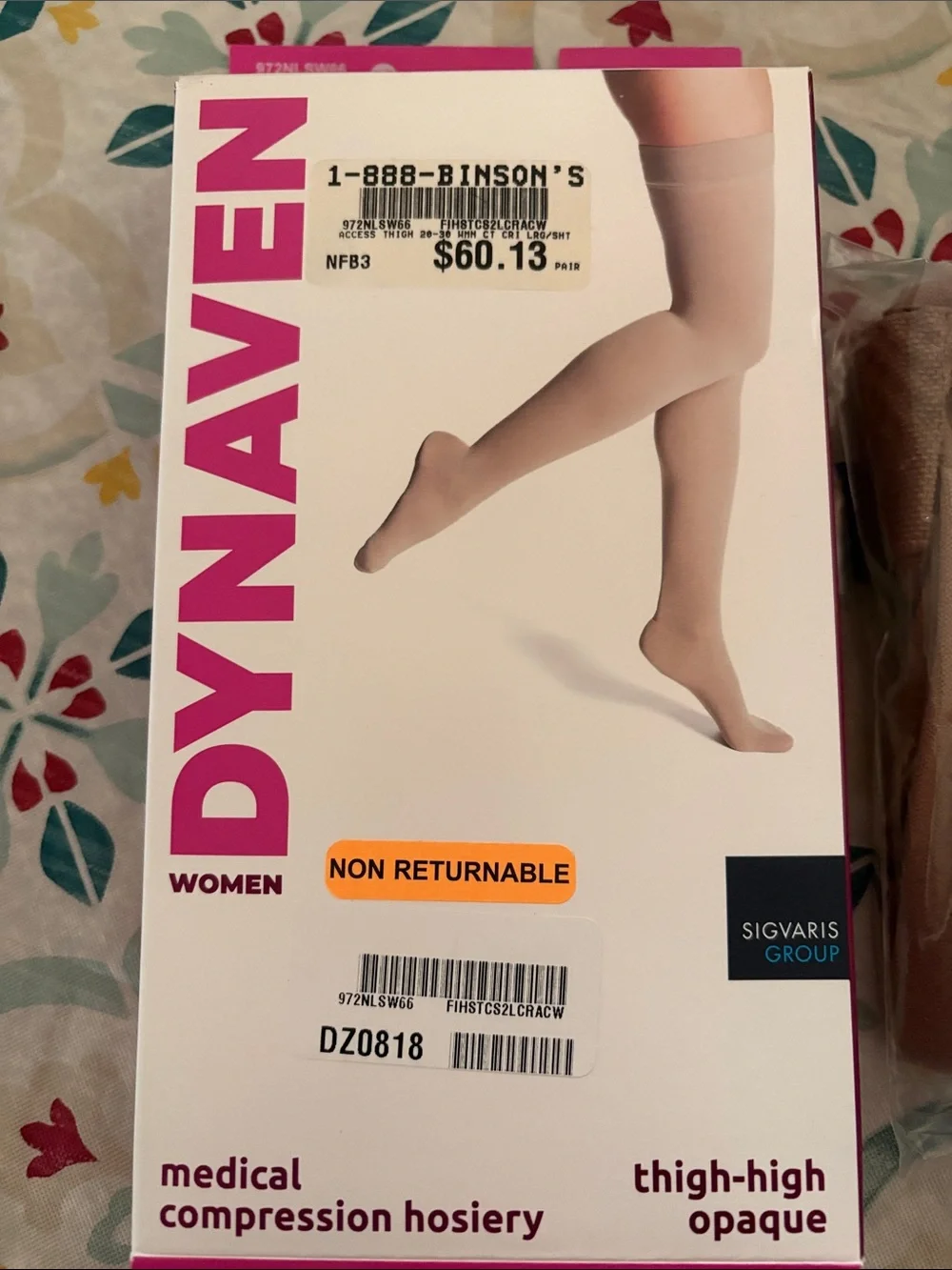Dynaven  Women Thigh-High Compression Hosiery - Light Beige